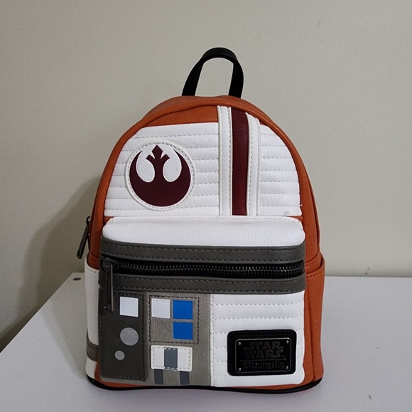 Disney Star Wars Rebel Alliance X wing Loungefly Backpack & matching wallet NWT - Picture 3 of 9